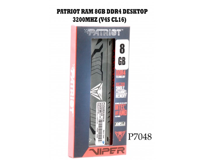 PATRIOT DESKTOP RAM 8GB DDR4 3200MHZ (V4S CL16)